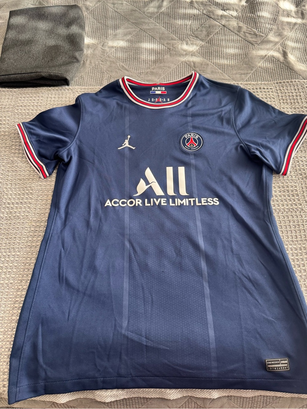 Authentic Jordan PSG Messi #30 Women’s Jersey: Purchased in Paris